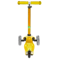 Trotinetă pentru copii cu trei roți Micro Mini Deluxe LED (MMD053) 50 kg/ Yellow photo 4