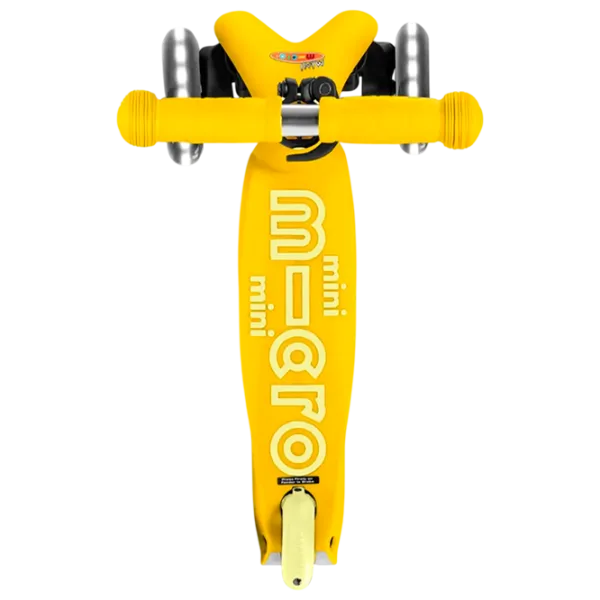 Trotinetă pentru copii cu trei roți Micro Mini Deluxe LED (MMD053) 50 kg/ Yellow photo 6