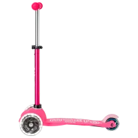 Trotinetă pentru copii cu trei roți Micro Mini Deluxe LED (MMD075) 50 kg/ Pink photo 2