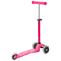 Trotinetă pentru copii cu trei roți Micro Mini Deluxe LED (MMD075) 50 kg/ Pink photo 3