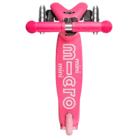 Trotinetă pentru copii cu trei roți Micro Mini Deluxe LED (MMD075) 50 kg/ Pink photo 5