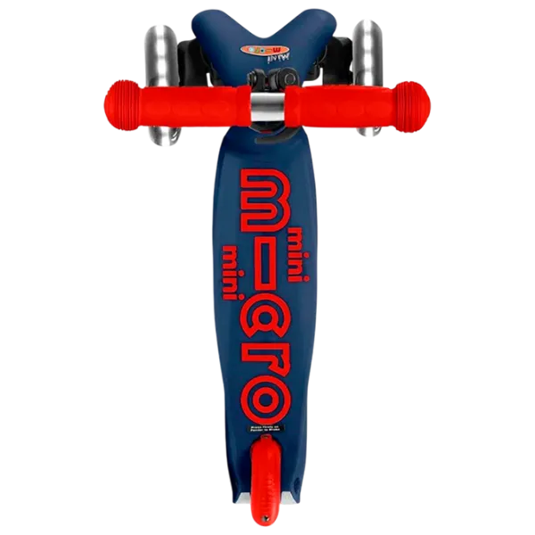 Trotinetă pentru copii cu trei roți Micro Mini Deluxe LED (MMD118) 50 kg/ Navy photo 4