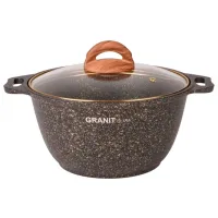 Кастрюля Kukmara КГБГ62А 6л Алюминий / Серый