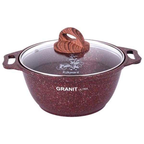 Cratiță Kukmara КГА62А 6l Aluminiu / Granite red photo 1