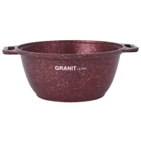 Кастрюля Kukmara КГА62А 6л Алюминий / Granite red photo 3