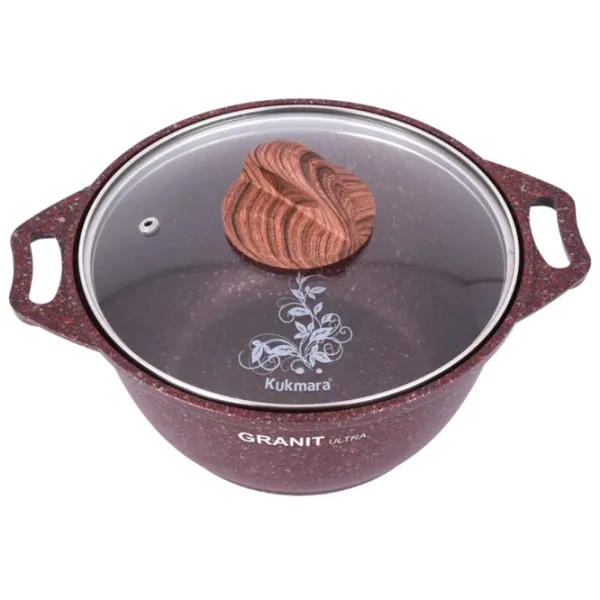 Cratiță Kukmara КГА62А 6l Aluminiu / Granite red photo 4