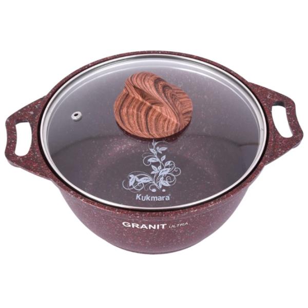 Cratiță Kukmara КГА62А 6l Aluminiu / Granite red photo 4
