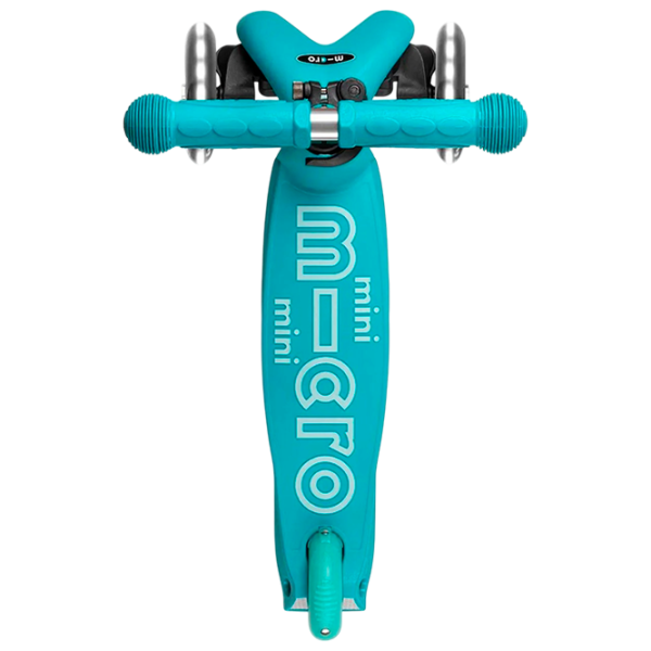 Trotinetă pentru copii cu trei roți Micro Mini Deluxe LED (MMD076) 50 kg/ Aqua photo 5