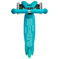 Trotinetă pentru copii cu trei roți Micro Mini Deluxe LED (MMD076) 50 kg/ Aqua photo 5