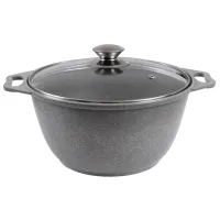 Кастрюля Kukmara КМС42А 4л Алюминий / Granite red