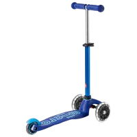 Trotinetă pentru copii cu trei roți Micro Mini Deluxe LED (MMD142) 50 kg/ Blue photo 2