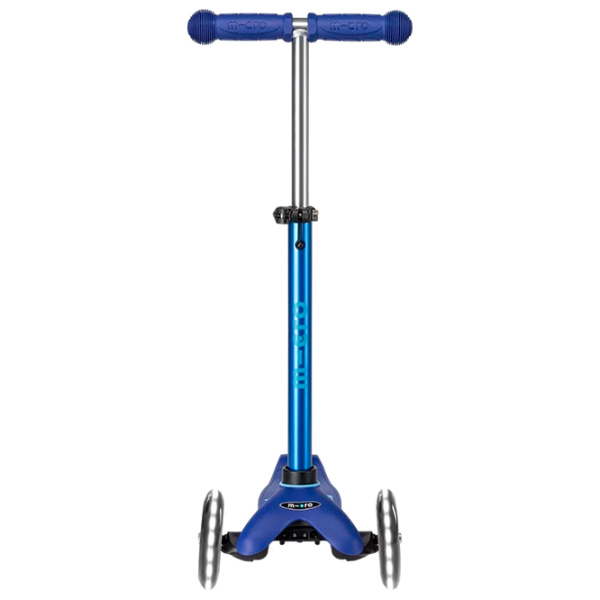 Trotinetă pentru copii cu trei roți Micro Mini Deluxe LED (MMD142) 50 kg/ Blue photo 5