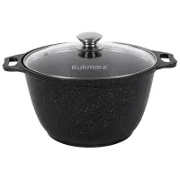 Кастрюля Kukmara КМТ42А 4л Алюминий / Черный