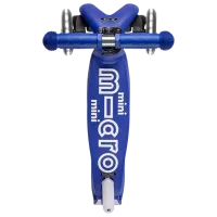 Trotinetă pentru copii cu trei roți Micro Mini Deluxe LED (MMD176) 50 kg/ Blue White photo 2