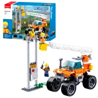 Конструктор Sluban Rescue vehicle Транспорт/ Оранжевый photo 2