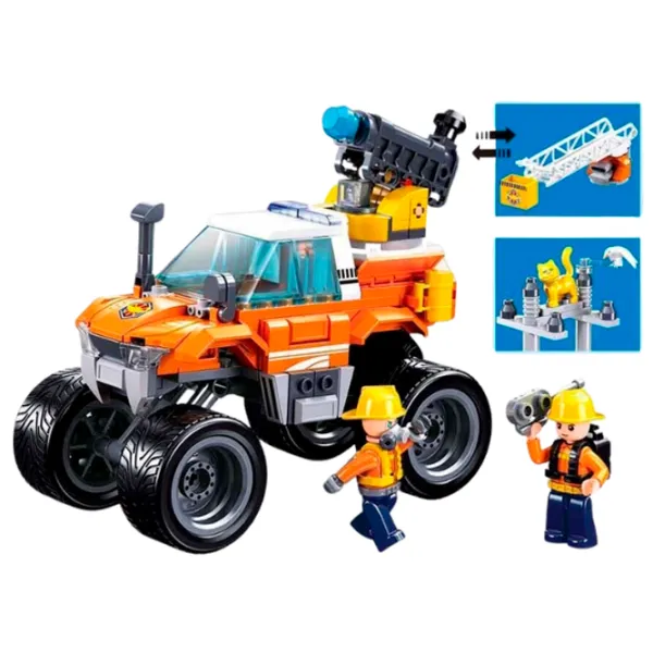 Конструктор Sluban Rescue vehicle Транспорт/ Оранжевый photo 5 Конструктор Sluban Rescue vehicle Транспорт/ Оранжевый photo 5