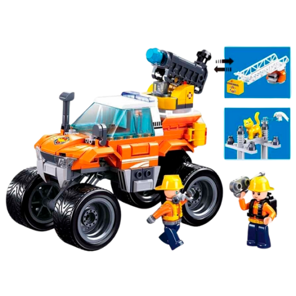 Конструктор Sluban Rescue vehicle Транспорт/ Оранжевый photo 5 Конструктор Sluban Rescue vehicle Транспорт/ Оранжевый photo 5