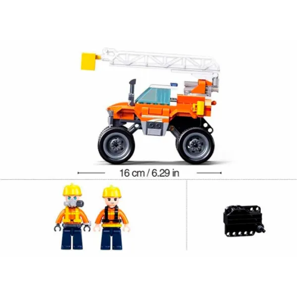 Конструктор Sluban Rescue vehicle Транспорт/ Оранжевый photo 6 Конструктор Sluban Rescue vehicle Транспорт/ Оранжевый photo 6
