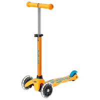 Детский трёхколёсный самокат Micro Mini Deluxe LED (MMD151) 50 кг/ Apricot