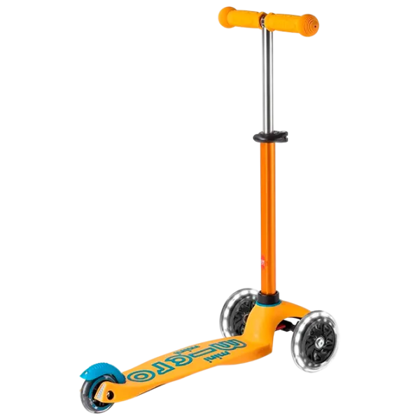 Детский трёхколёсный самокат Micro Mini Deluxe LED (MMD151) 50 кг/ Apricot photo 2