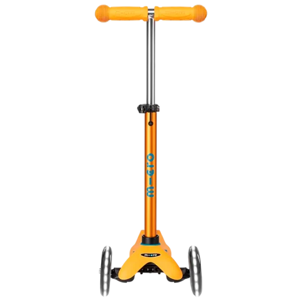 Детский трёхколёсный самокат Micro Mini Deluxe LED (MMD151) 50 кг/ Apricot photo 4