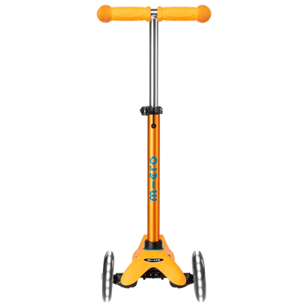 Детский трёхколёсный самокат Micro Mini Deluxe LED (MMD151) 50 кг/ Apricot photo 4