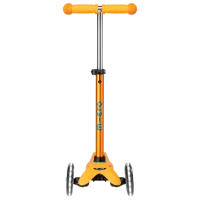 Trotinetă pentru copii cu trei roți Micro Mini Deluxe LED (MMD151) 50 kg/ Apricot photo 4