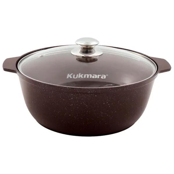 Cratiță Kukmara ЖМК528А 5l Aluminiu / Granite brown photo 1