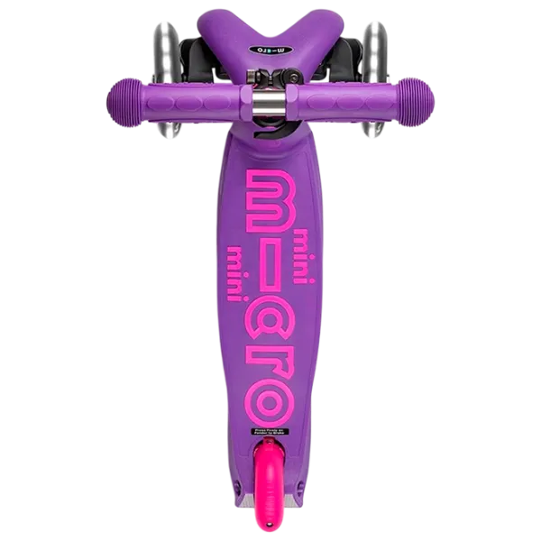 Детский трёхколёсный самокат Micro Mini Deluxe LED (MMD173) 50 кг/ Фиолетово-розовый photo 4