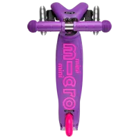 Trotinetă pentru copii cu trei roți Micro Mini Deluxe LED (MMD173) 50 kg/ Purple Pink photo 4
