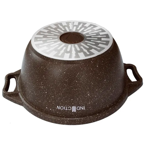 Кастрюля Kukmara КМК62-1А 6л Алюминий / Granite brown photo 2