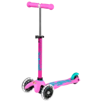 Детский трёхколёсный самокат Micro Mini Deluxe LED (MMD150) 50 кг/ Лаванда