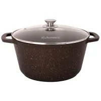 Кастрюля Kukmara КМК62-1А 6.5л Алюминий / Granite brown