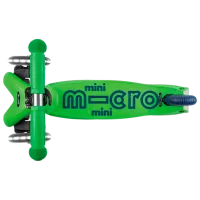 Детский трёхколёсный самокат Micro Mini Deluxe LED (MMD174) 50 кг/ Зеленый Синий photo 2