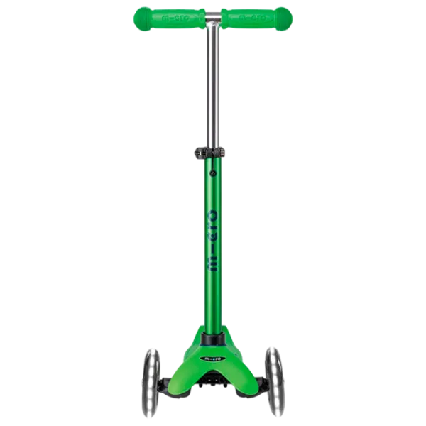 Trotinetă pentru copii cu trei roți Micro Mini Deluxe LED (MMD174) 50 kg/ Green Blue photo 4