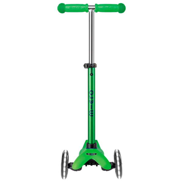 Trotinetă pentru copii cu trei roți Micro Mini Deluxe LED (MMD174) 50 kg/ Green Blue photo 4