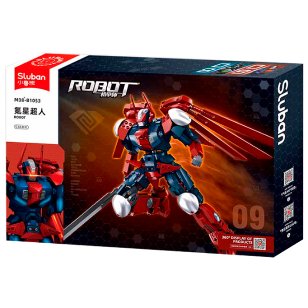 Constructor Sluban Kryptonian war robot Clasic/ Red photo 1