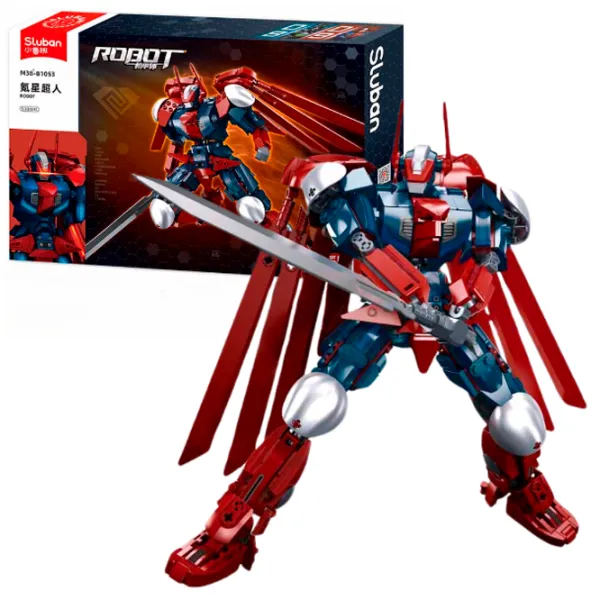 Constructor Sluban Kryptonian war robot Clasic/ Red photo 3