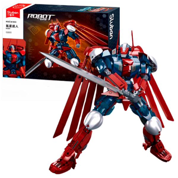 Constructor Sluban Kryptonian war robot Clasic/ Red photo 3