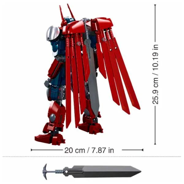 Constructor Sluban Kryptonian war robot Clasic/ Red photo 6