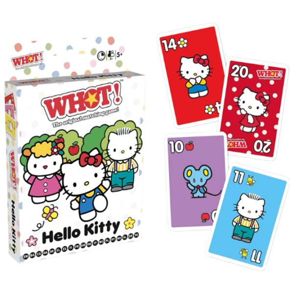 Настольная игра Winning Moves WHOT! Hello Kitty 5+/ Игральные карты photo 1