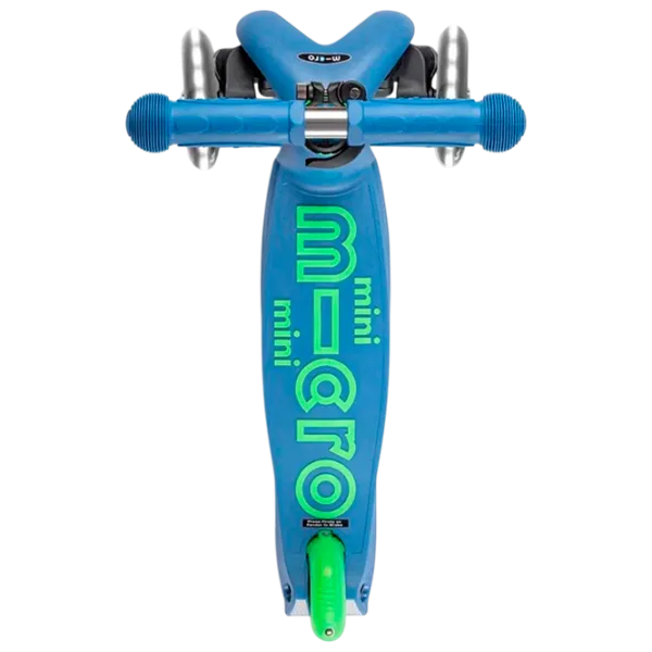 Trotinetă pentru copii cu trei roți Micro Mini Deluxe LED (MMD175) 50 kg/ Crystal Blue photo 2