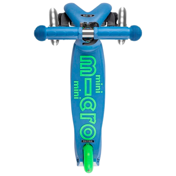 Trotinetă pentru copii cu trei roți Micro Mini Deluxe LED (MMD175) 50 kg/ Crystal Blue photo 2