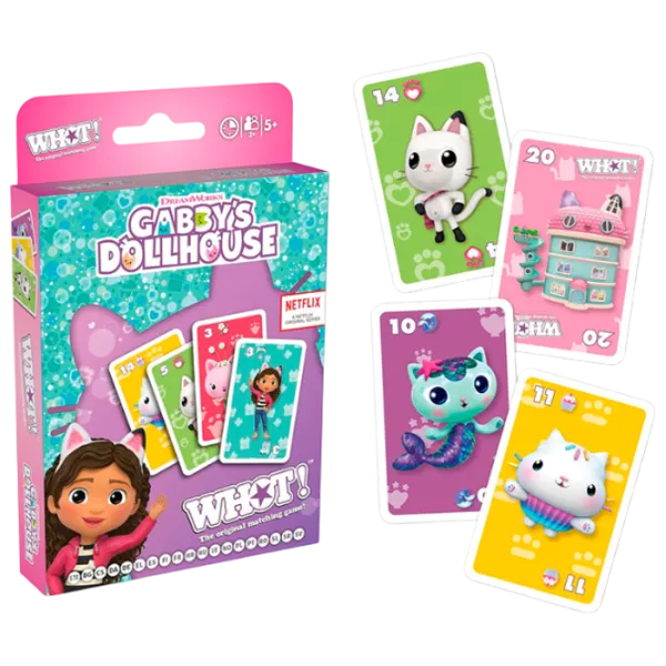 Настольная игра Winning Moves WHOT! Gabby's Dollhouse 5+/ Игральные карты photo 1