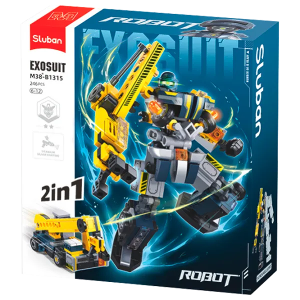 Constructor Sluban Crane robot Robot/ Gray photo 1