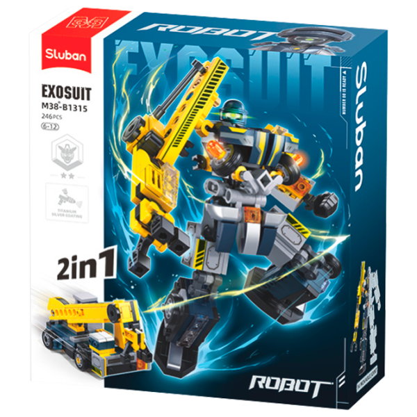 Constructor Sluban Crane robot Robot/ Gray photo 1