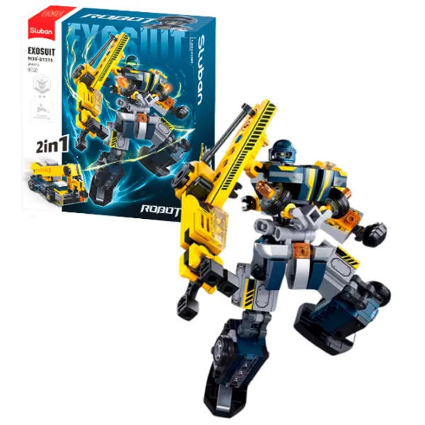 Constructor Sluban Crane robot Robot/ Gray photo 2
