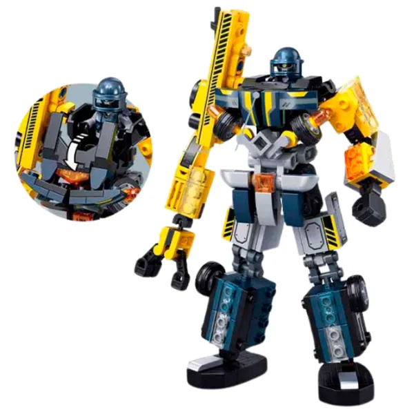 Constructor Sluban Crane robot Robot/ Gray photo 4