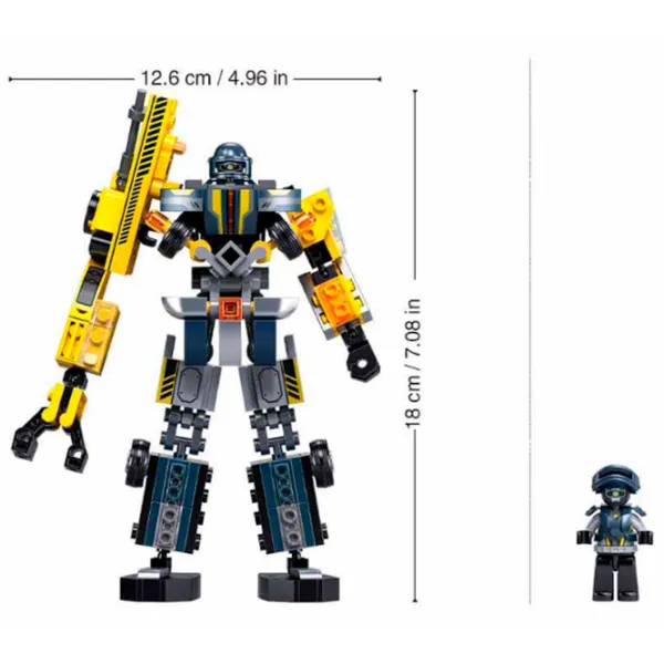 Constructor Sluban Crane robot Robot/ Gray photo 6
