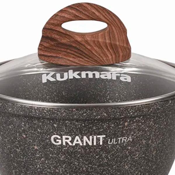 Кастрюля Kukmara КГО12А 1л Алюминий / Черный photo 2